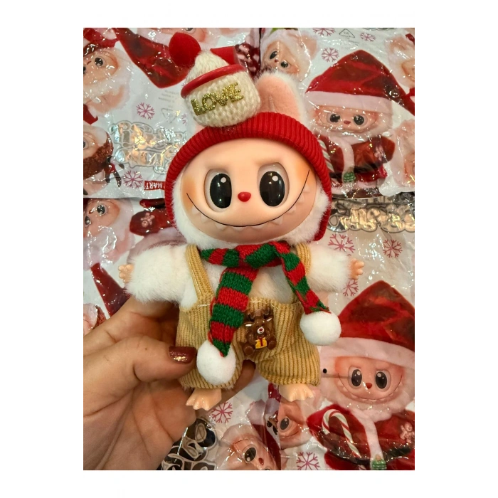 LABUBU Yilbası Özel Seri Yeni Yil Pelus Oyuncak Çanta Charm Koleksiyonluk Hediye
