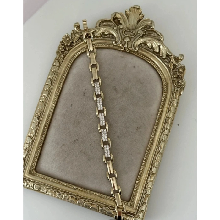 Xuping 14K Kaplama Gold Renk Taşlı Bileklik