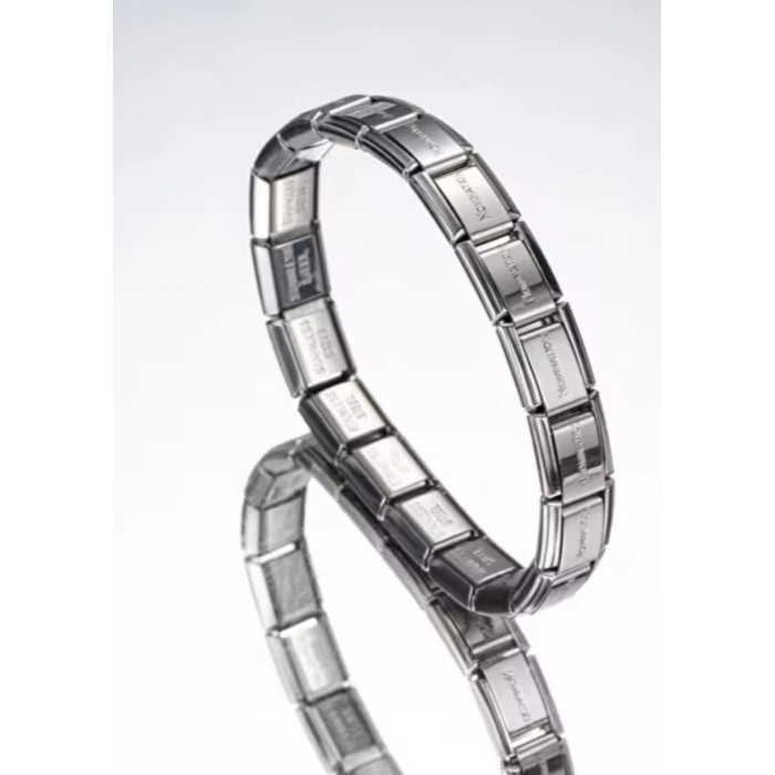 Nomi Esnek Charm Bileklik Paslanmaz Çelik (Charm Takılabilir)