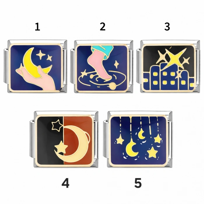 Nomi Charm Ay & Yıldız Temalı Charm Uçları