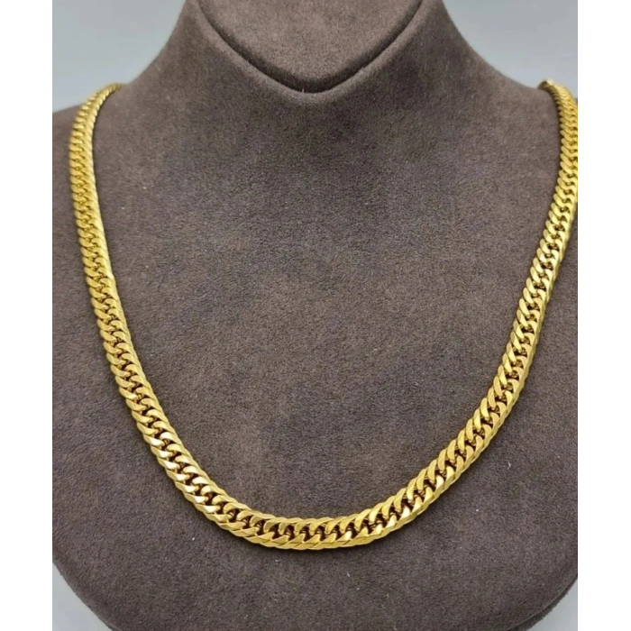 Gold Renkli Çelik Gurme Zincir Kolye