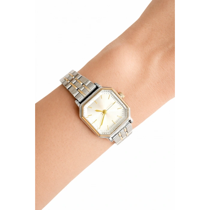 Çift Renkli Klasik Lüks Kadın Kol Saati