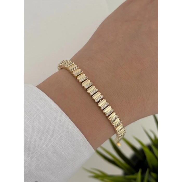 14K Altın Kaplama Taşlı Xuping Bileklik
