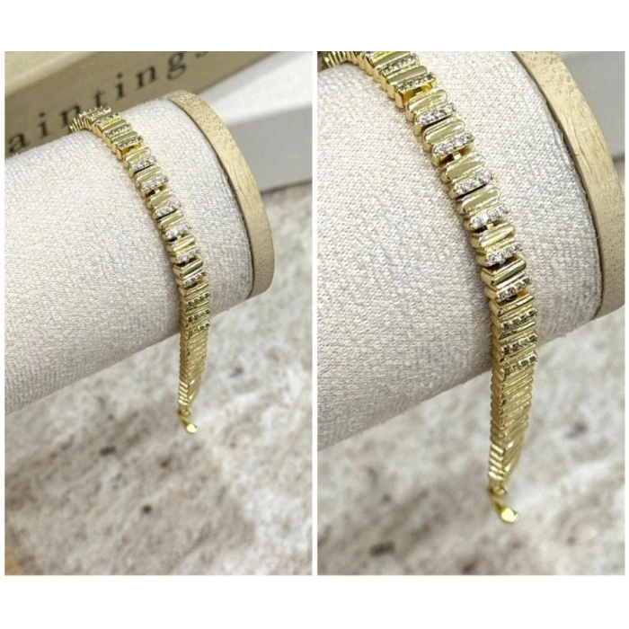 14K Altın Kaplama Taşlı Xuping Bileklik