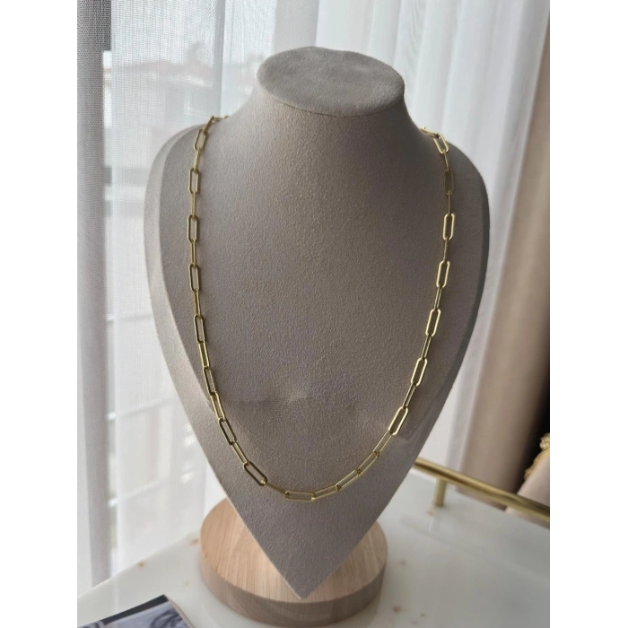 Xuping 14K Altın Kaplama Ataç Zincir Kolye