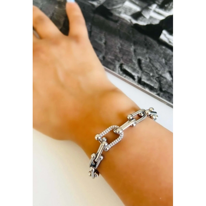 Xuping Gümüş Renk Tasarım Bileklik