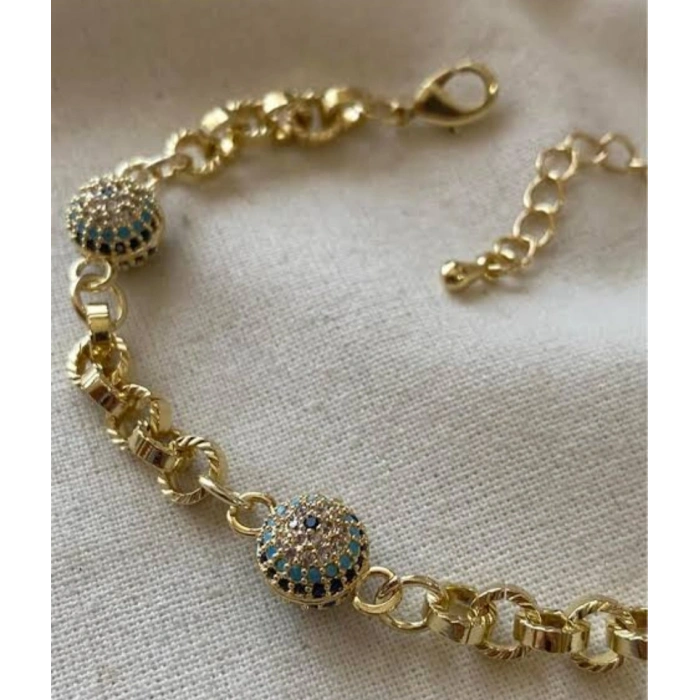 Xuping 14K Kaplama Nazar Boncuğu Bileklik