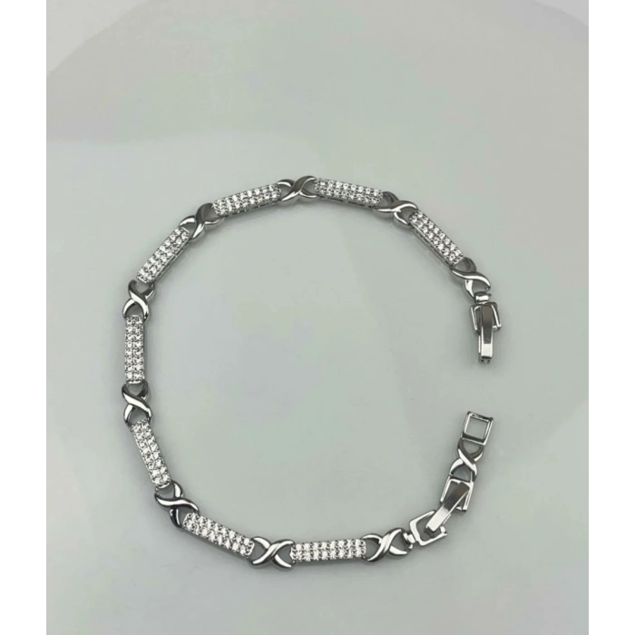 Xuping 14K Kaplama Sonsuzluk Bileklik Gümüş