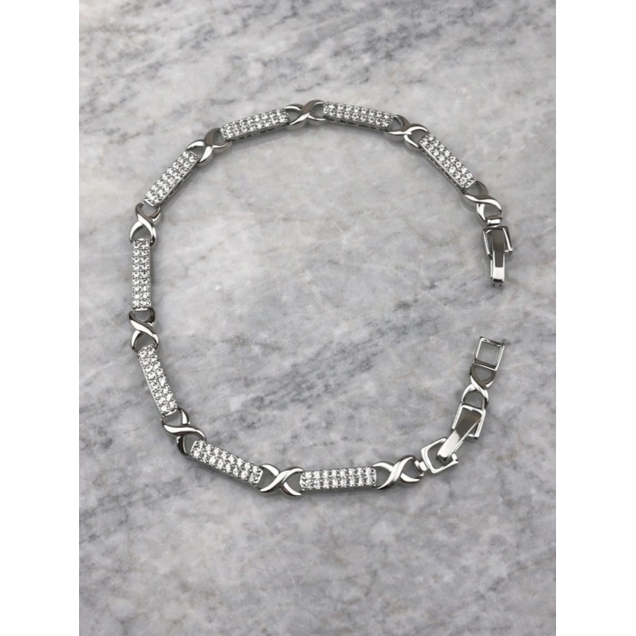 Xuping 14K Kaplama Sonsuzluk Bileklik Gümüş