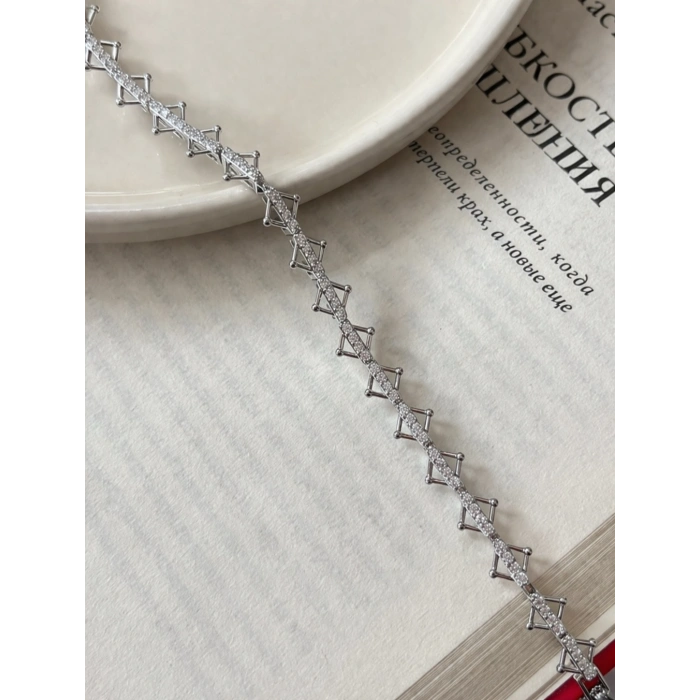 Xuping Taşlı VIP Serisi Bileklik Gümüş Renkli