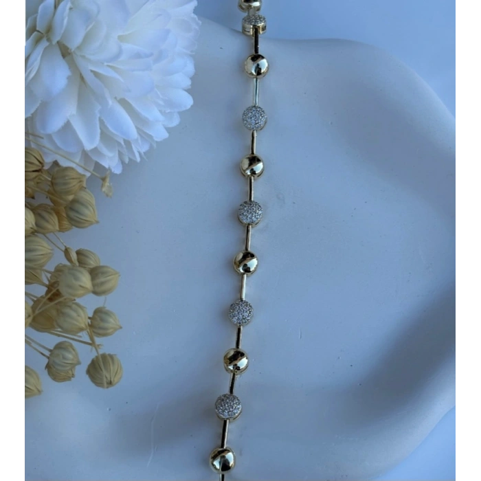 Xuping Taş Detay Dorika Toplu Gold Renk Bileklik