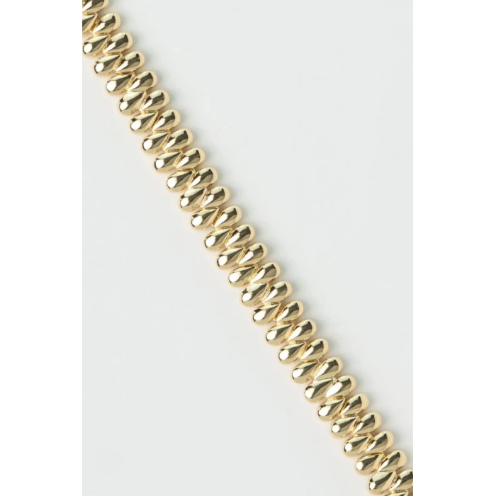 Xuping 14K Altın Kaplama Damla Form Zincir Bileklik