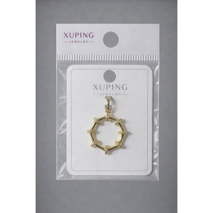 Xuping Taşlı Halka Detay Kolye Ucu 14K Kaplama