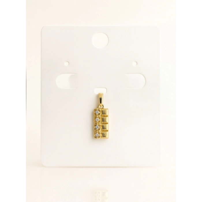 Xuping Taş Detaylı Geometrik Kolye Ucu 14K Kaplama