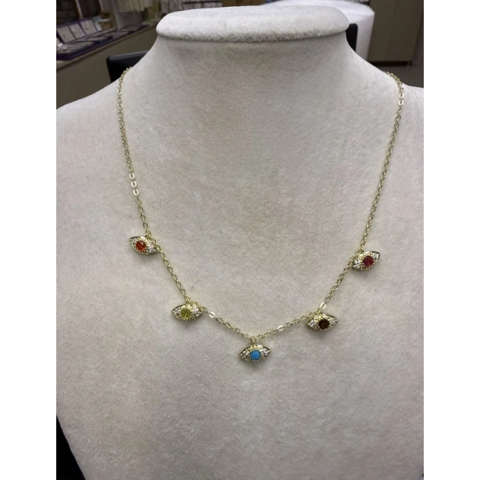 Gold Renkli 14K Kaplama Charm Kolye