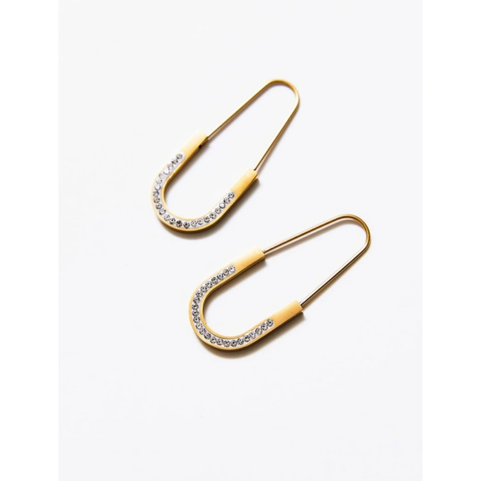 Gold Renkli Çelik Çengeligne Küpe