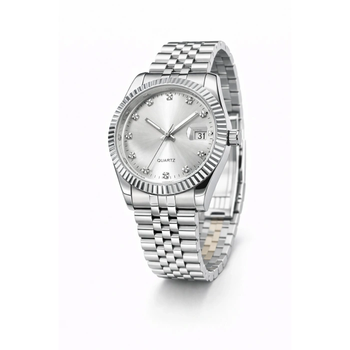 Gümüş Renkli RLX Tasarım Marka Kadın Saat