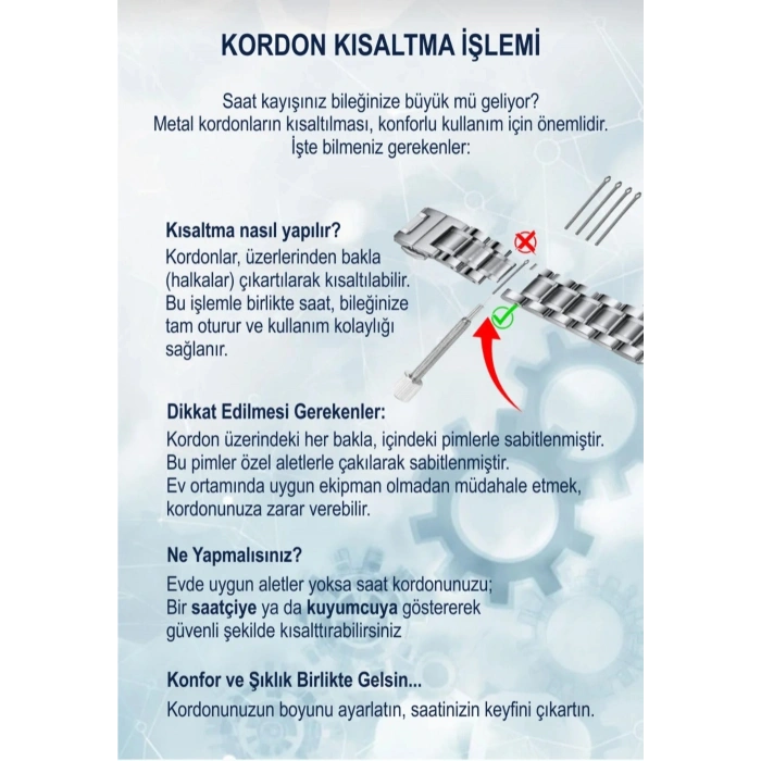 Jant Modeli Çelik Erkek Saat (Mavi)