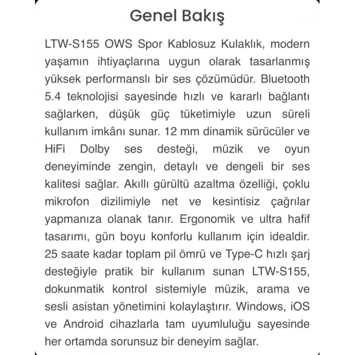 Klipsli Kablosuz Kulaklık