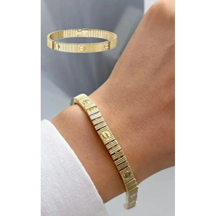 Kuyumcu Marka Model Gold Renkli Bileklik
