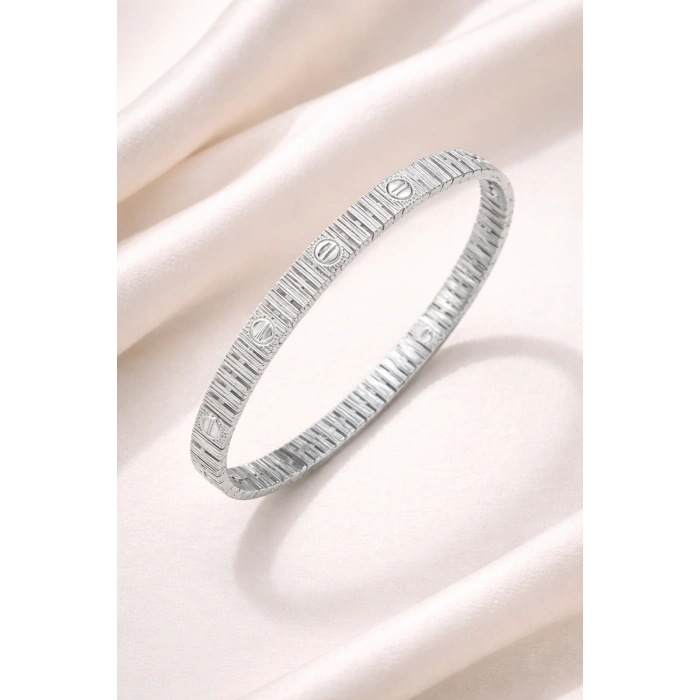 Kuyumcu Marka Model Gümüş Renkli Bileklik