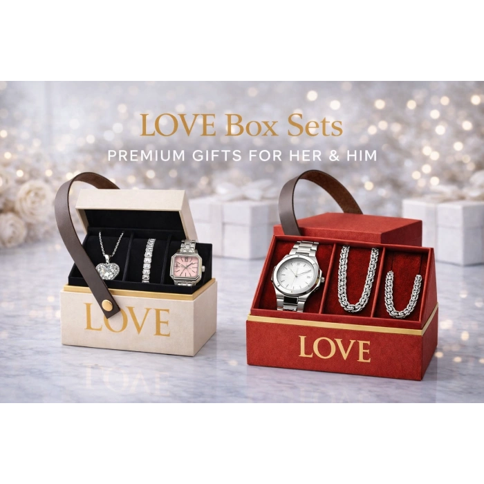 SÜRPRİZ LOVE BOX GÜMÜŞ KOMBİN (6’LI SET)