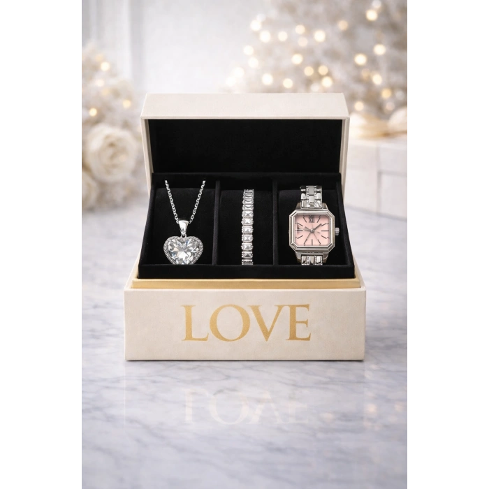 SÜRPRİZ LOVE BOX GÜMÜŞ KOMBİN (6’LI SET)