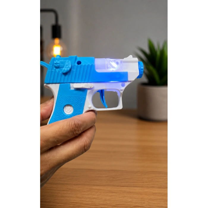 Taş Kağıt Makas Projeksiyon Tabancası Mavi-Beyaz