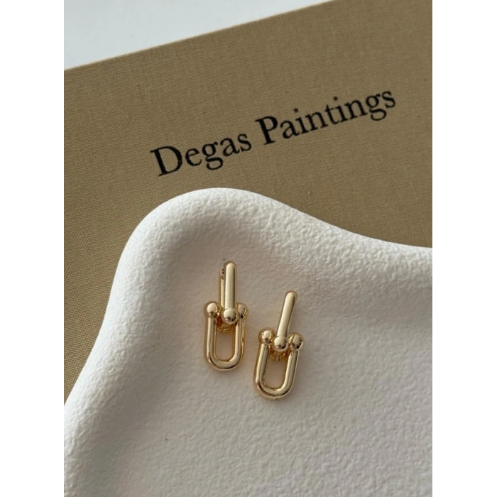 Tfn Model Gold Sallantılı Vip Küpe