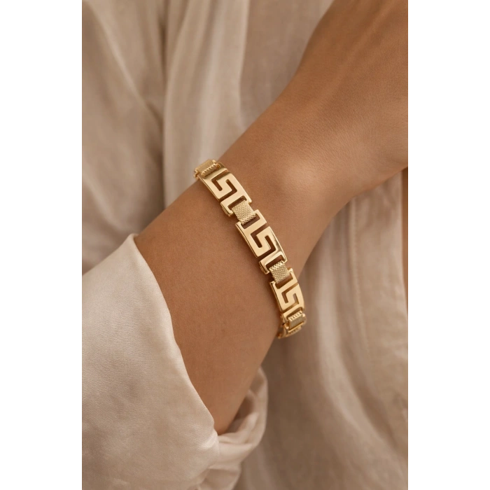 Xuping 14K Gold Kaplama Marka Model Bileklik