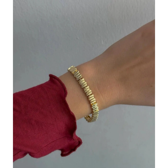 Xuping 14K Gold Kaplama Minimal Zincir Bileklik