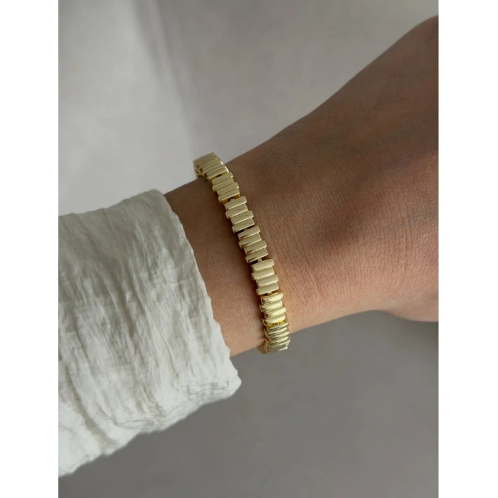 Xuping 14K Gold Kaplama Minimal Zincir Bileklik