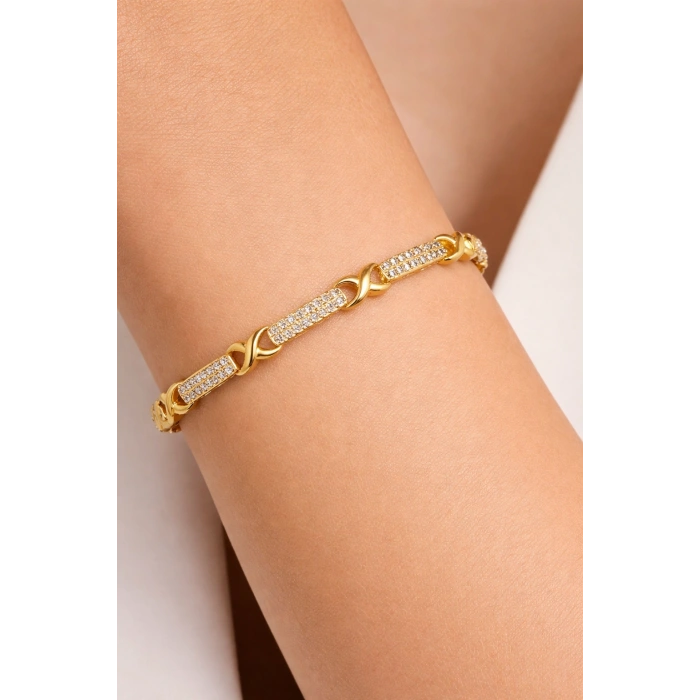 Xuping 14K Kaplama Sonsuzluk Bileklik Gold