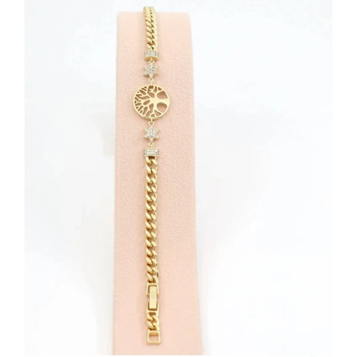 Xuping Hayat Ağacı Model Gold Renkli Bileklik