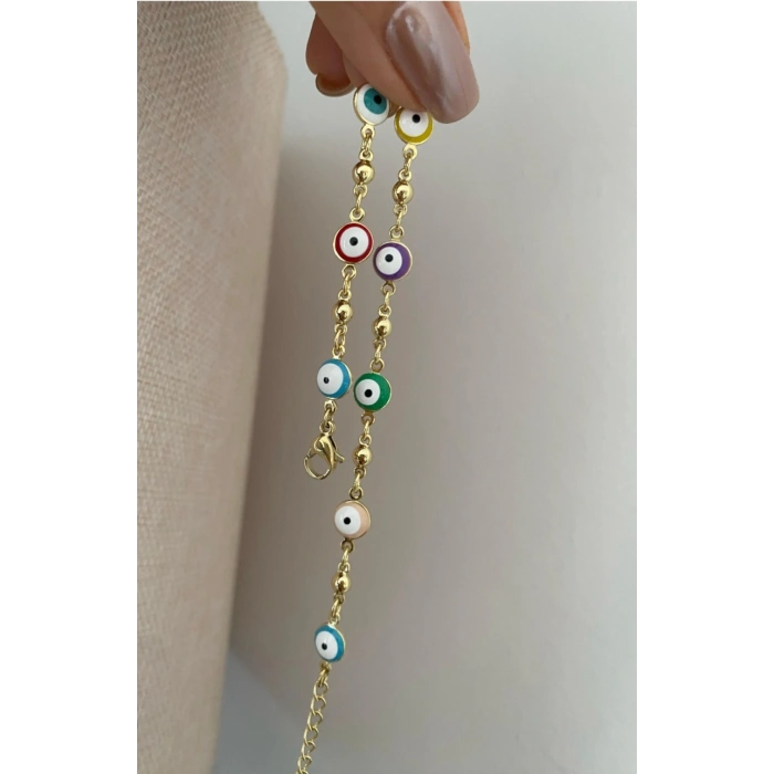 Xuping Nazar Boncuğu Bileklik Renkli Künye