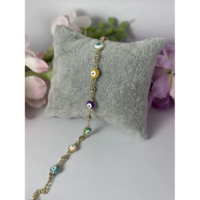 Xuping Nazar Boncuğu Bileklik Renkli Künye