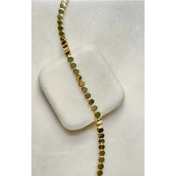 Xuping Petek Model 14K Gold Kaplama Bileklik