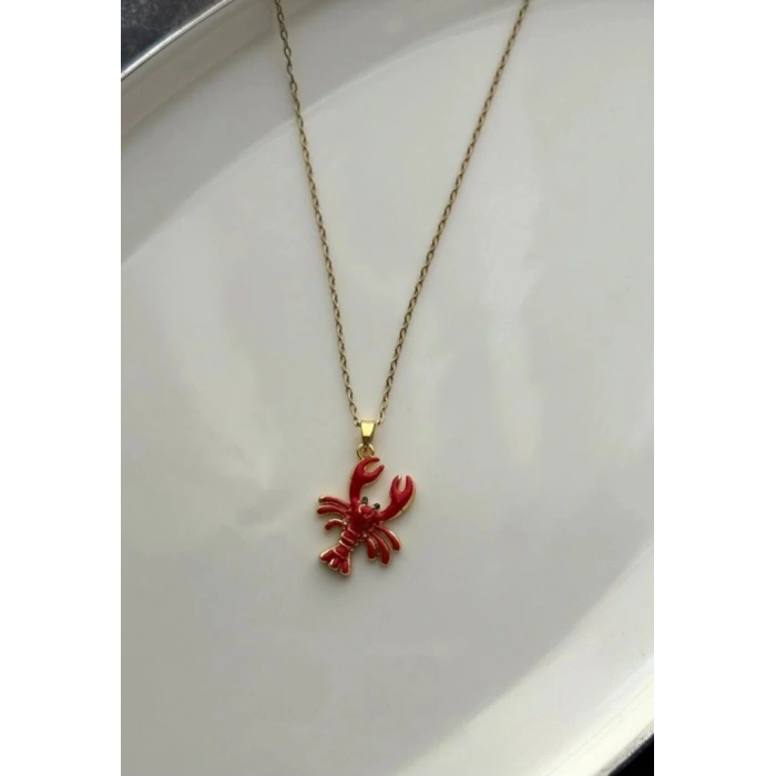 Yengeç Modeli Çelik Burç Kolyesi