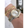 Çift Renkli Lüks Kadın Saat