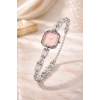 Gümüş Renkli Tiff Model Kadın Saat pembe