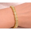 Xuping 14K Gold Kaplama Taş Detaylı VIP Bileklik