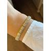 Xuping 14K Gold Kaplama Taş Detaylı VIP Bileklik