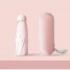 Pembe Renk Özel Kılıflı Kapsül Şemsiye Mini Boy UPF50+