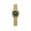 Gold ve Yeşil Renkli Çelik Kadın Saat
