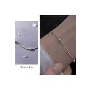 Çelik Topçuk Model Gümüş Renkli Bileklik