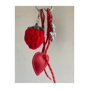 Çanta Charm Çilek Hayvan Figürlü