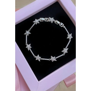 Xuping Özel Seri Taşlı Yıldız Model Künye Bileklik