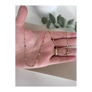 Xuping 14K altın kaplama pul zincir