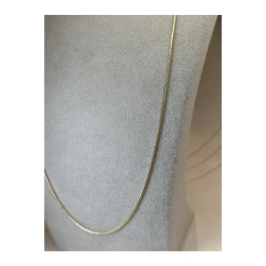 Xuping 14K renkli 70 cm yılan zincir