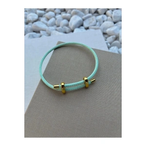İp Bileklik Ayarlanabilir Model Mint Yeşili
